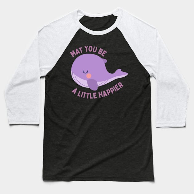 May you be a little happier BTS Tinytan plush whale Baseball T-Shirt by Oricca